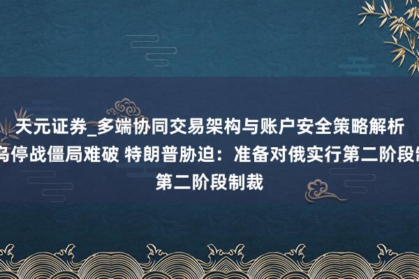 天元证券_多端协同交易架构与账户安全策略解析 俄乌停战僵局难破 特朗普胁迫：准备对俄实行第二阶段制裁