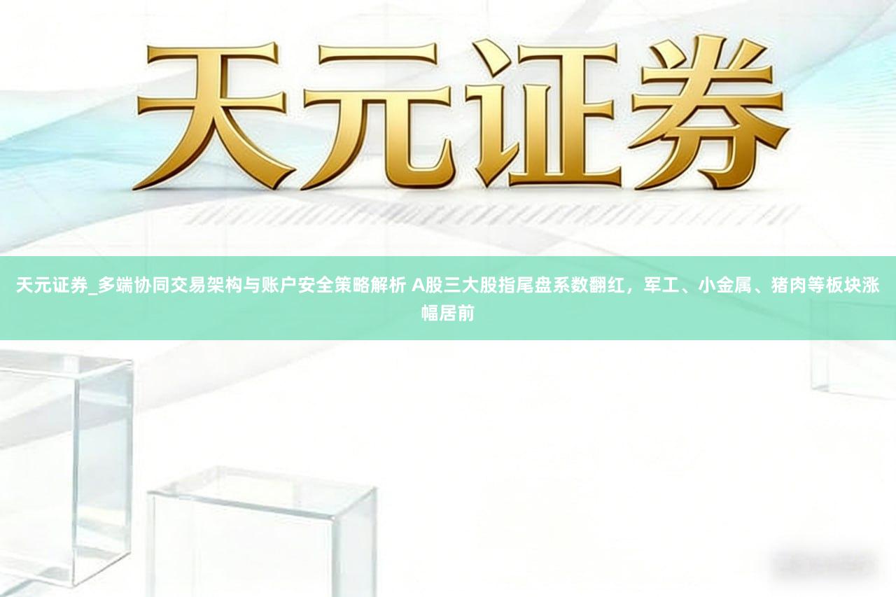 天元证券_多端协同交易架构与账户安全策略解析 A股三大股指尾盘系数翻红，军工、小金属、猪肉等板块涨幅居前