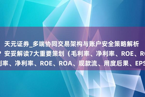 天元证券_多端协同交易架构与账户安全策略解析 盈利才调分析怎么作念？安妥解读7大重要策划（毛利率、净利率、ROE、ROA、现款流、用度后果、EPS）