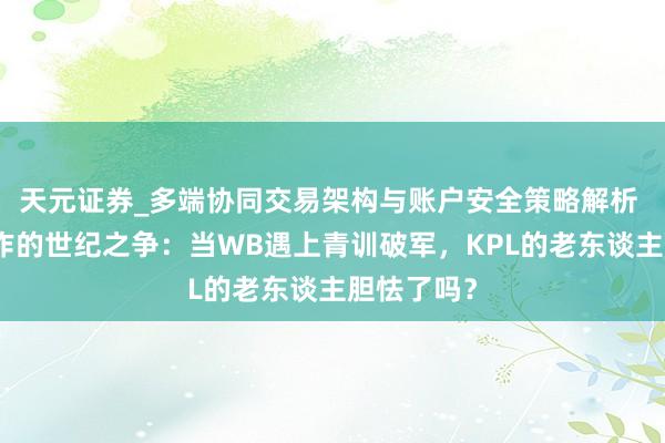 天元证券_多端协同交易架构与账户安全策略解析 意志与操作的世纪之争：当WB遇上青训破军，KPL的老东谈主胆怯了吗？